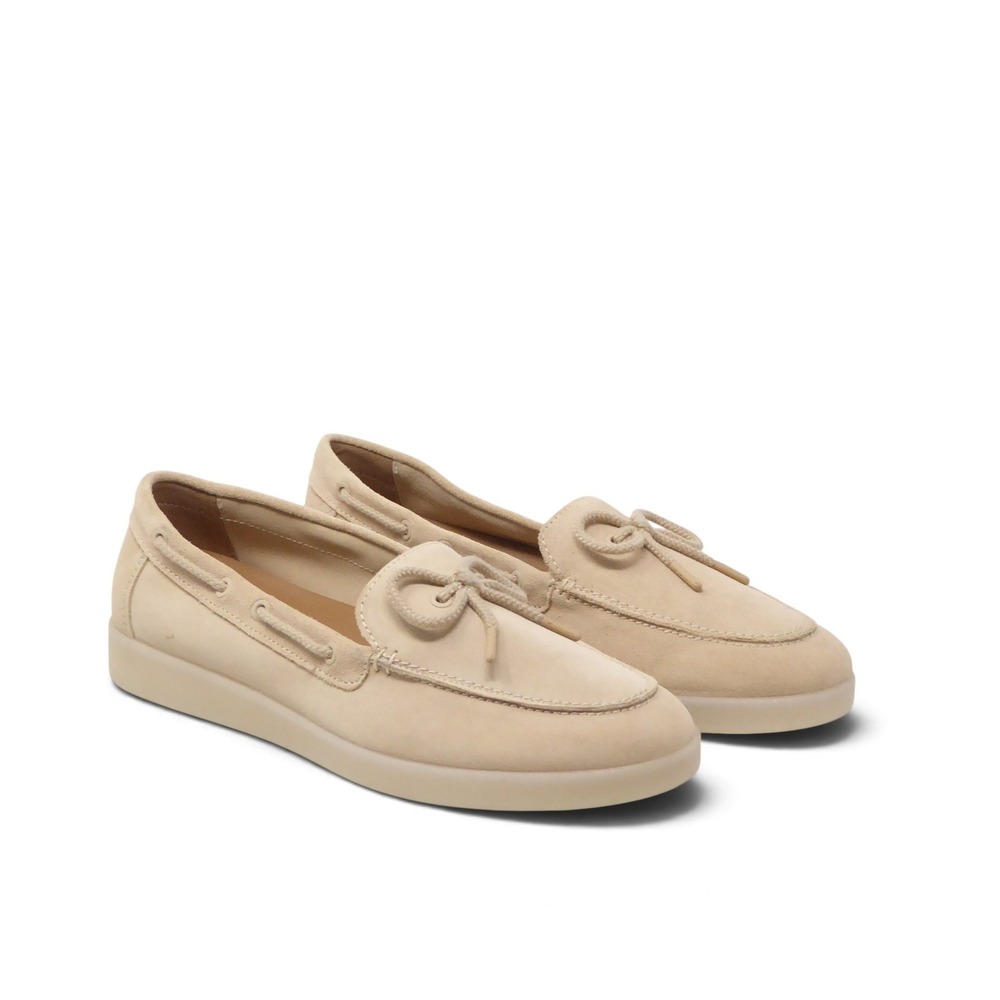 Naturalizer Womens Keelboat Loafers Beige Suede Boat Shoes 9W